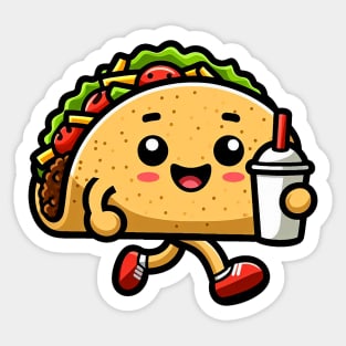 Taco Fast Food Sticker